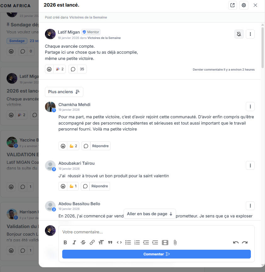 Capture communauté active